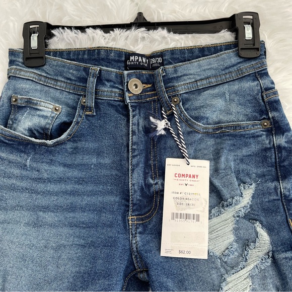 Company Eighty One Woman’s Size 28/30 Distressed High Rise Skinny Jeans NWT! - Picture 3 of 7